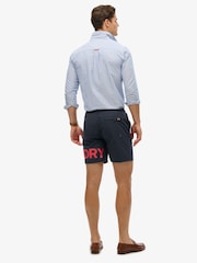 Superdry Blue Graphic 17-Inch Swim Shorts - Image 4 of 7