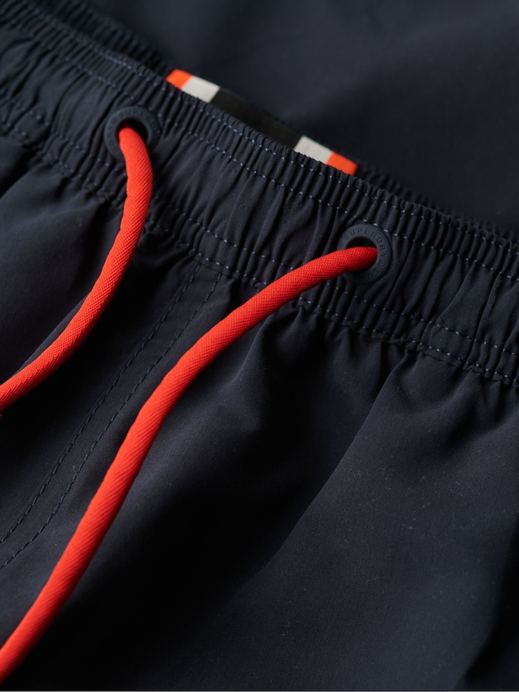 Superdry Blue Graphic 17-Inch Swim Shorts - Image 7 of 7