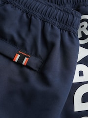 Superdry Blue Sport Graphic 17-inch Swim Shorts - Image 7 of 7