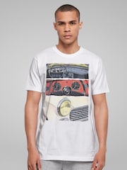 All + Every White Mens Austin Healey Montage British Motor Heritage 100% Cotton T-Shirt - Image 2 of 4