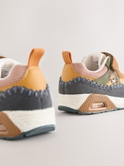 Brown Lion Standard Fit (F) Elastic Lace Trainers - Image 9 of 9