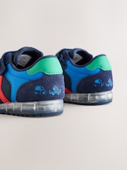 Navy Colourblock Touch Fastening Light Up Trainers - Image 5 of 6