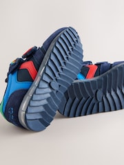 Navy Colourblock Touch Fastening Light Up Trainers - Image 6 of 6