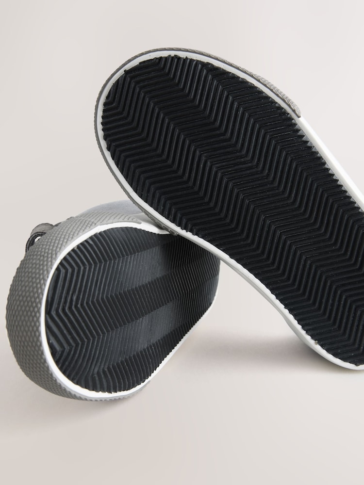 Grey Mickey Mouse Touch Fastening and Elastic Lace Trainers - Image 5 of 5