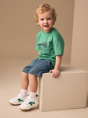 أبيض/أخضر - حذاء رياضي مرن برباط - صورة 2 من 7