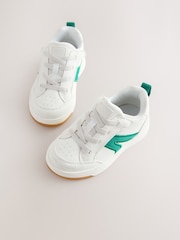 أبيض/أخضر - حذاء رياضي مرن برباط - صورة 6 من 7