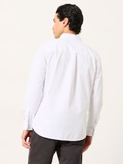 FatFace Marlow white Long Sleeve Plain Shirt - Image 2 of 6