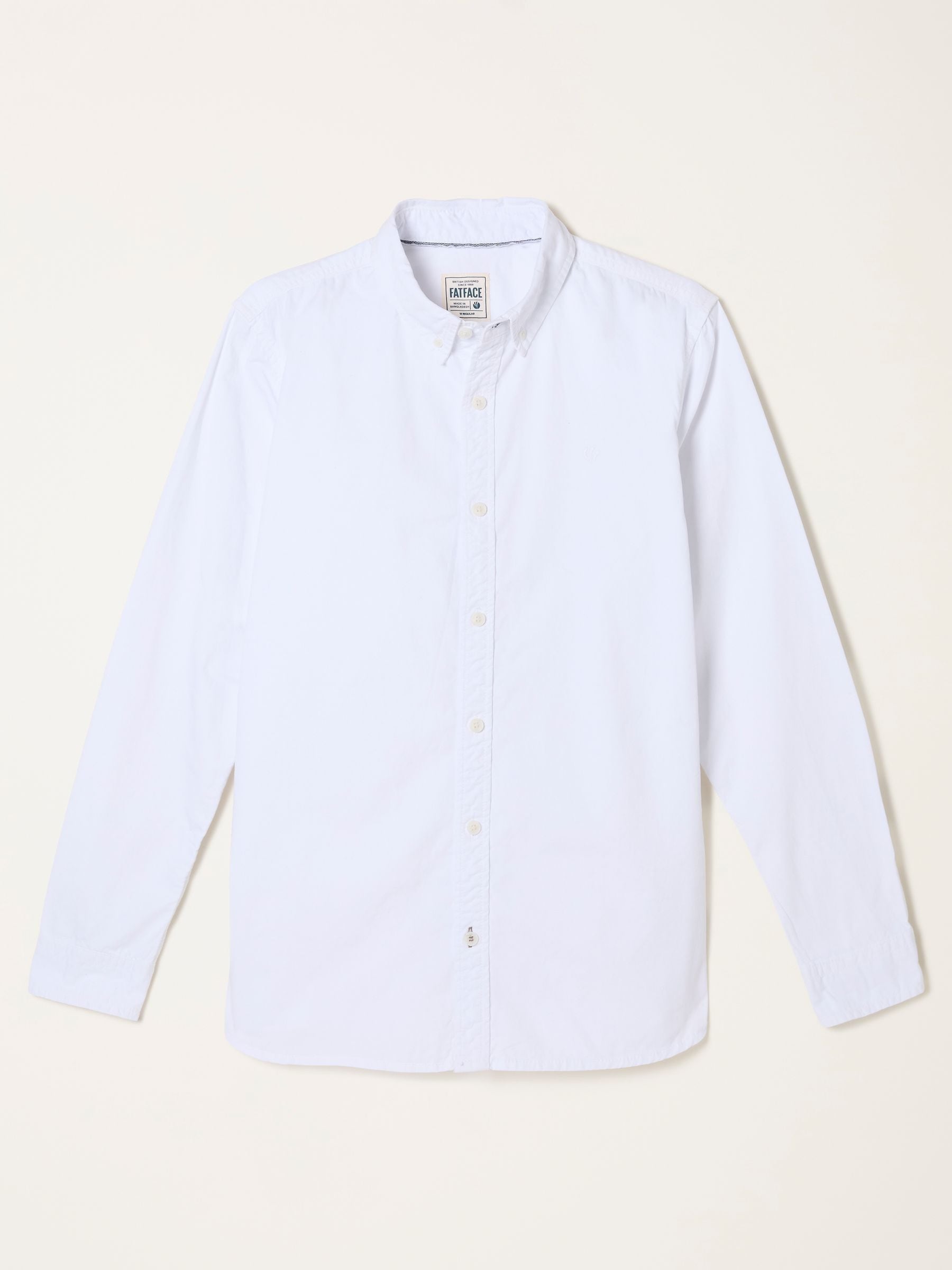 Effortless シャツ ホワイト 長袖 シャツ フリーサイズ Next：日本 ホワイト - FatFace 長袖 無地シャツ from Next Japan