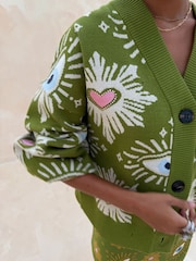 Never Fully Dressed Green Eye Cardigan - Image 3 of 6