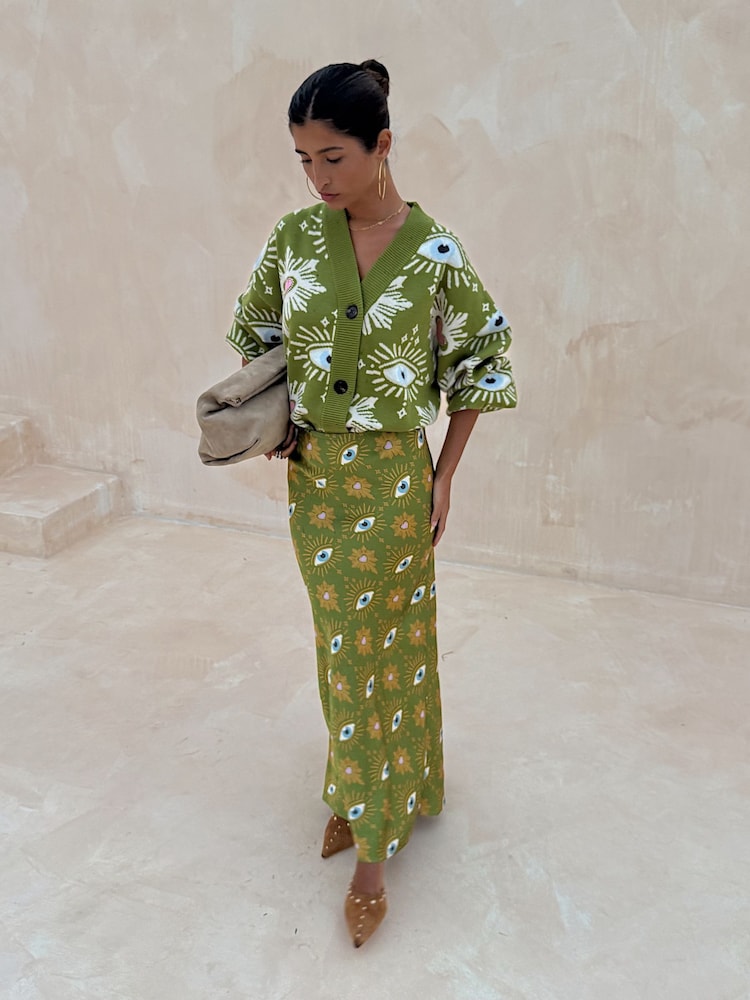 Never Fully Dressed Green Eye Cardigan - Image 6 of 6
