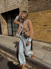 Never Fully Dressed Brown Deer Print Hollie Cardigan - Image 2 of 4