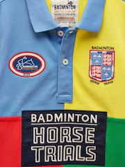 Joules Official Badminton Horse Trials Colourblock Kids Cotton Pique Polo Shirt - 圖片 3/5