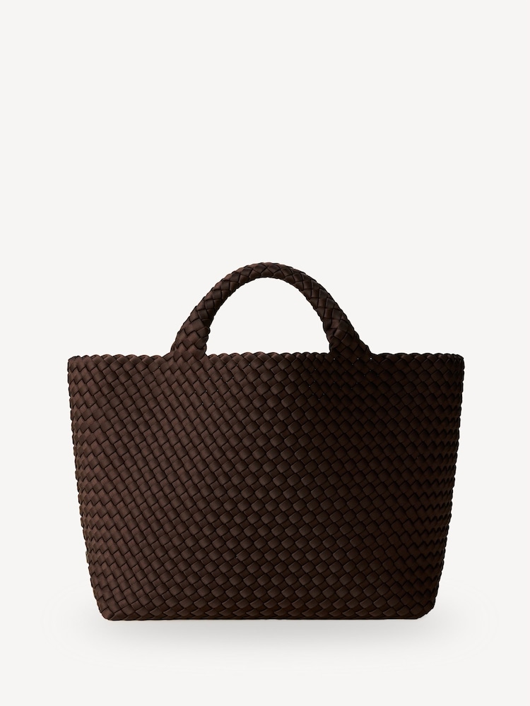 NAGHEDI Chocolate Brown Medium ST Barths Tote Bag - Image 1 of 6 NAGHEDI Chocolate Brown Medium ST Barths Tote Bag - Image 1 of 6