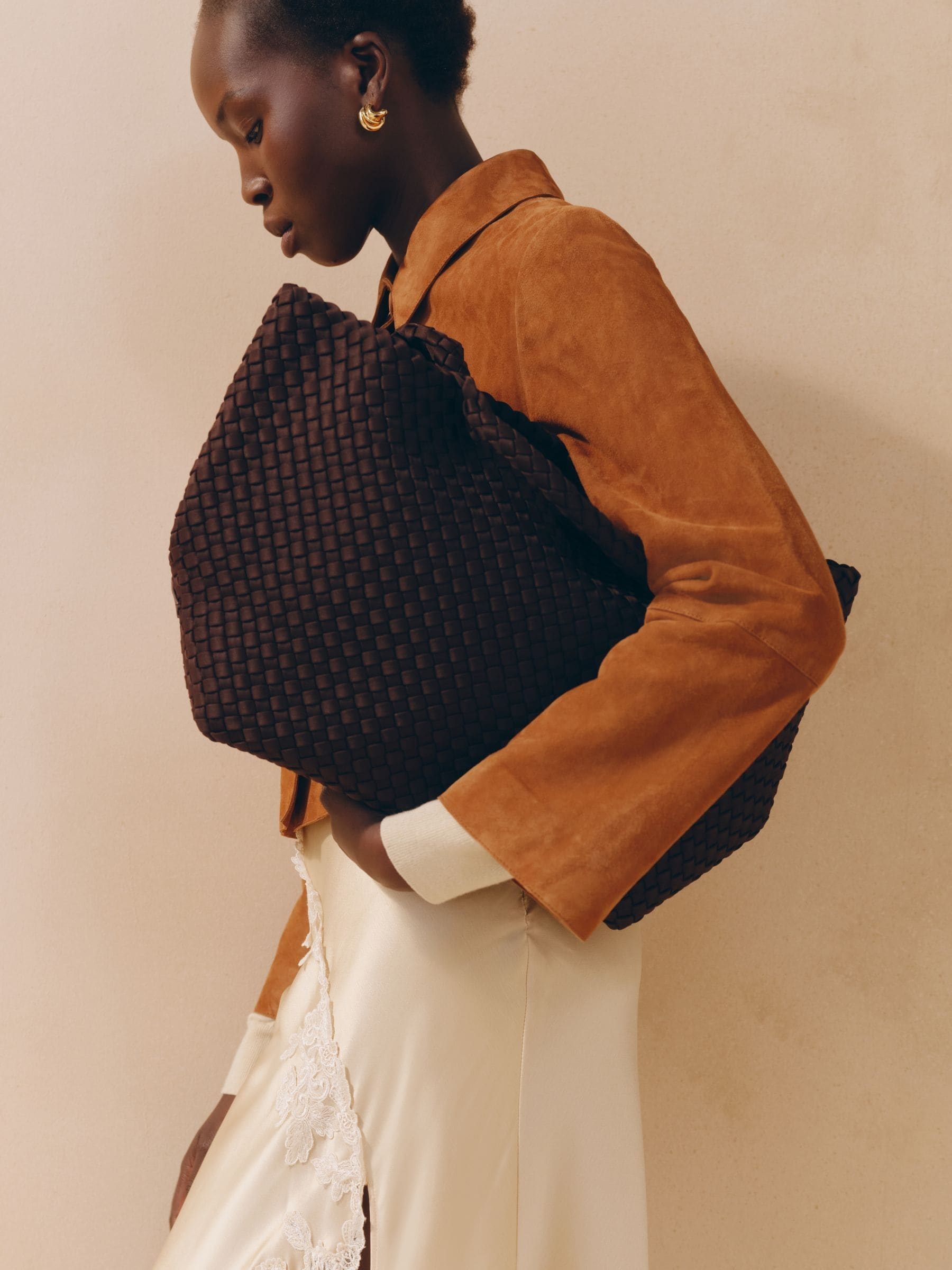 Buy NAGHEDI Chocolate Brown Medium ST Barths Tote Bag from Next USA