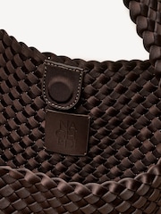 NAGHEDI Chocolate Brown Medium ST Barths Tote Bag - Image 3 of 6
