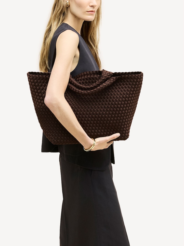 NAGHEDI Chocolate Brown Medium ST Barths Tote Bag - Image 6 of 6 NAGHEDI Chocolate Brown Medium ST Barths Tote Bag - Image 6 of 6