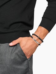 Thomas Sabo Black Obsidian Bracelet With Zirconia - Image 2 of 3