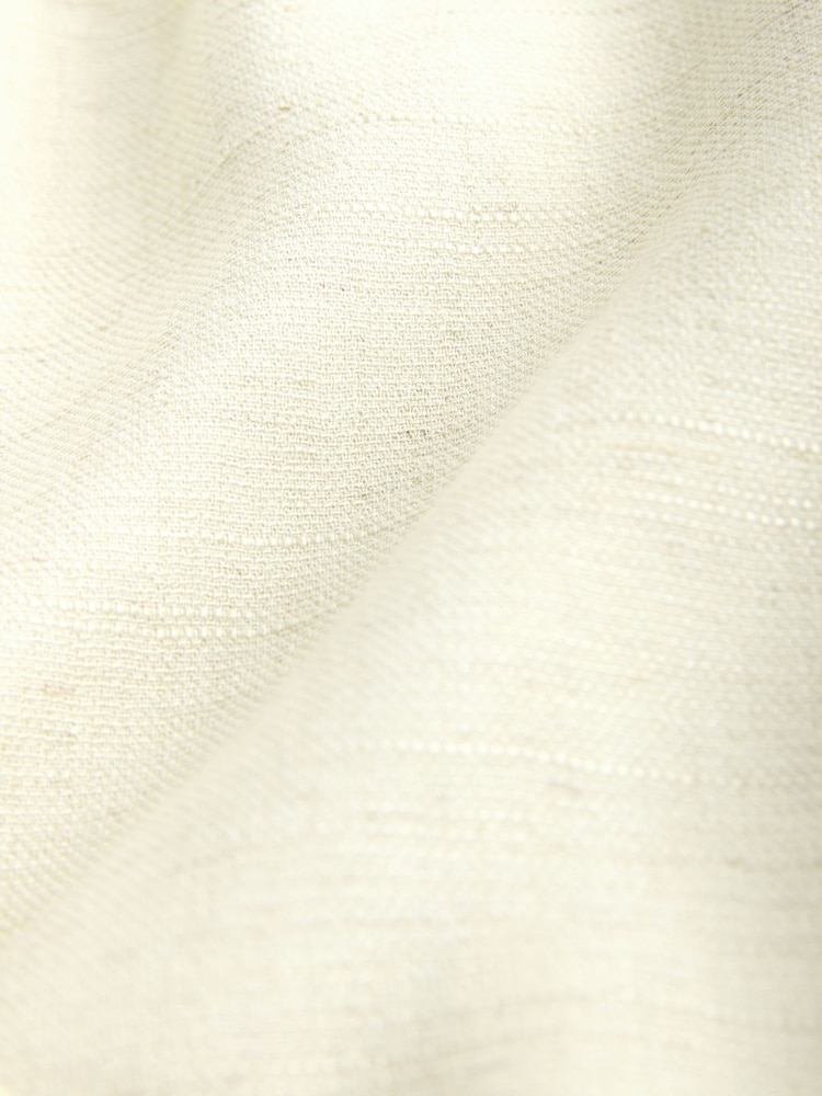 Neutral Lightweight Collarless Bomber Jacket with Linen - Image 3 of 3