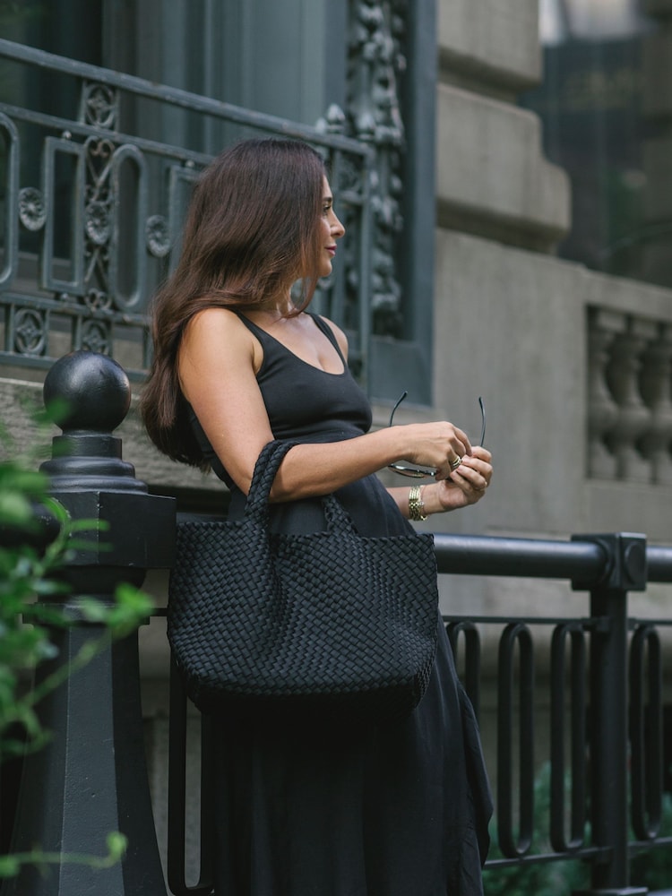 NAGHEDI Black Medium ST Barths Tote Bag - Image 1 of 2 NAGHEDI Black Medium ST Barths Tote Bag - Image 1 of 2
