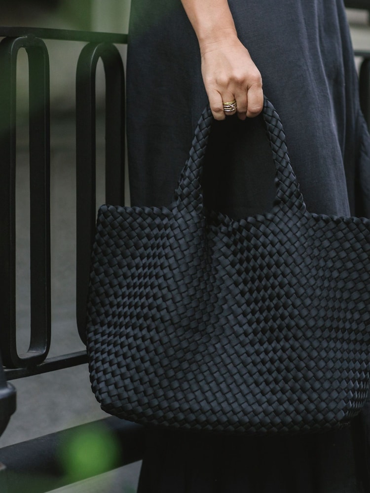 NAGHEDI Black Medium ST Barths Tote Bag - Image 2 of 2 NAGHEDI Black Medium ST Barths Tote Bag - Image 2 of 2