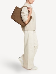 NAGHEDI Mink Brown Medium ST Barths Tote Bag - Image 6 of 6