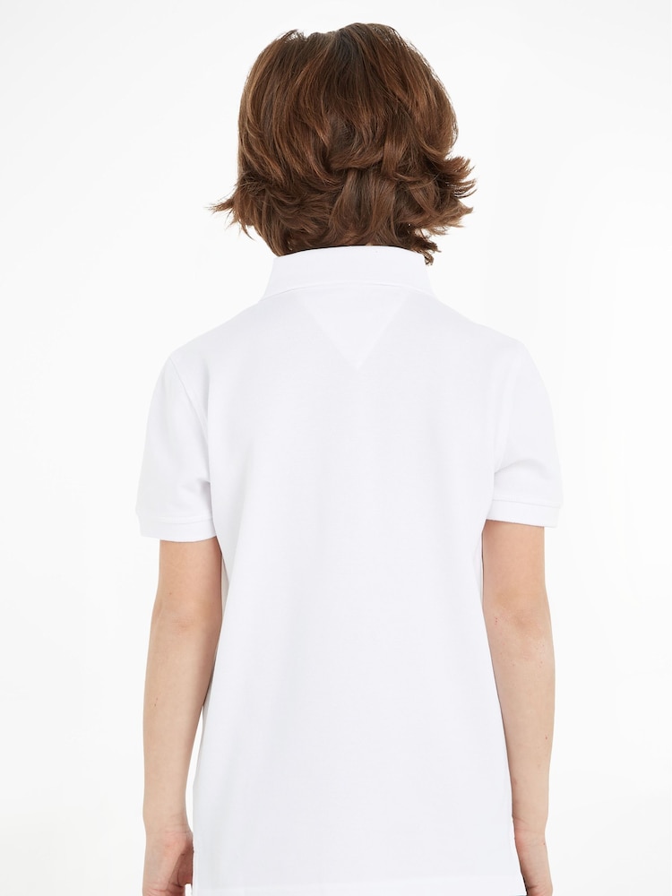 Tommy Hilfiger White Pure Cotton Polo Shirt - Image 2 of 10