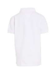 Tommy Hilfiger White Pure Cotton Polo Shirt - Image 9 of 10