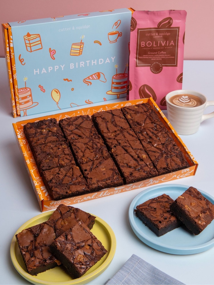 Cutter & Squidge Ultimate Fudge Brownies and Coffee Gift Set - Image 1 of 3