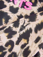 smALLSAINTS Leopard Logo Younger Long Sleeve Swimsuit - Image 6 of 7