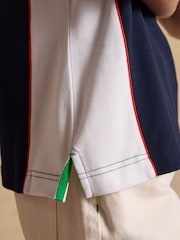 Joules Official Bramham Navy Cotton Pique Polo Shirt - Image 10 of 15