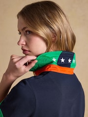 Joules Official Bramham Navy Cotton Pique Polo Shirt - Image 11 of 15