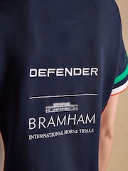 Joules Official Bramham Navy Cotton Pique Polo Shirt - Image 14 of 15