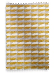 Mini Geo Ochre Yellow Ashton Upholstered Storage Stool - Image 10 of 10