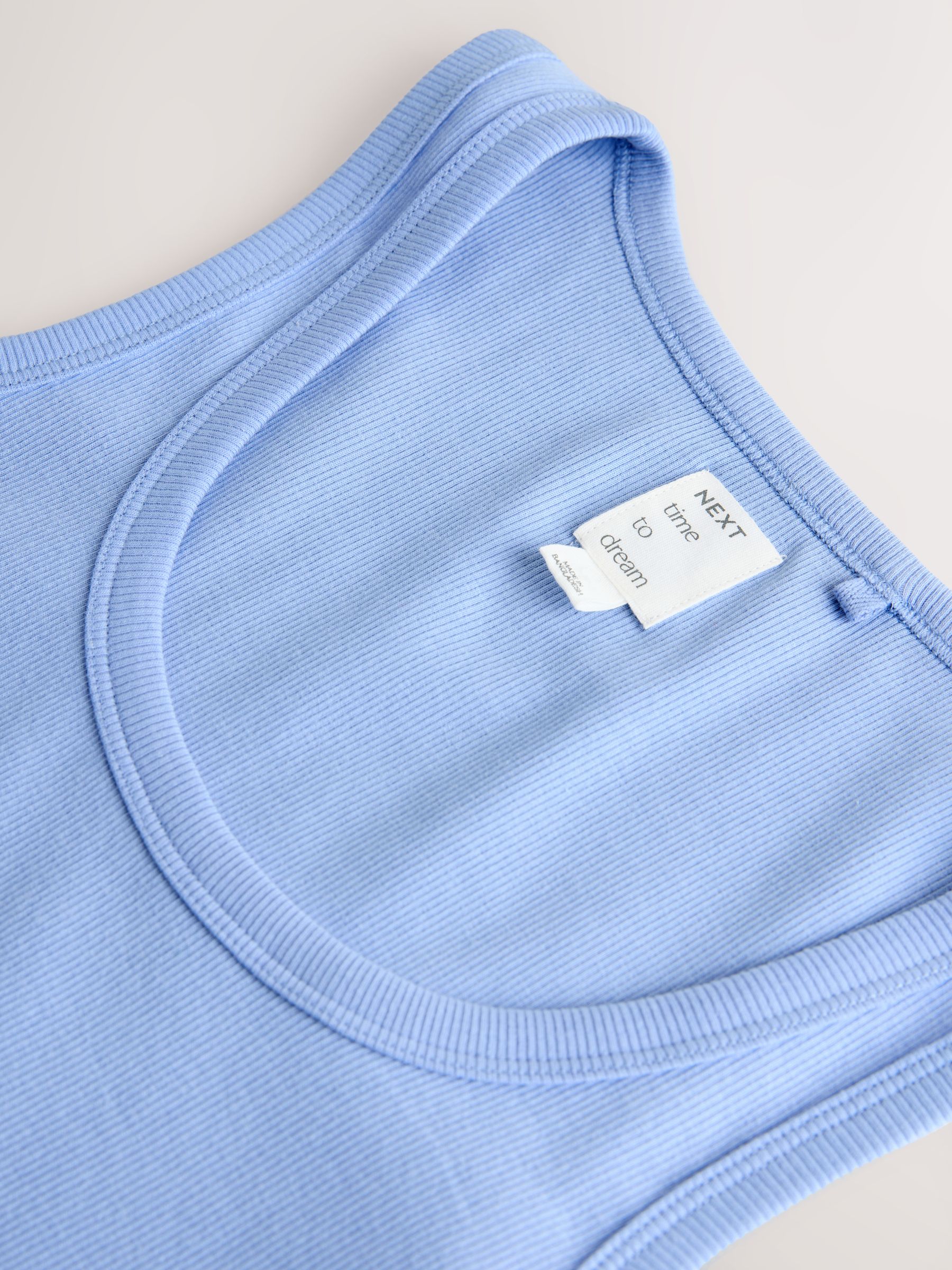 Buy Blue Shells Rib Vest Shorts Pyjamas Set from Next Portugal