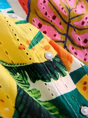 Multi - Bright Fruit Broderie Summer Shirt - Imaginea 5 din 6