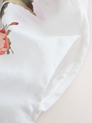 White/Green Beach Cover-Up Shirt - Image 7 of 8