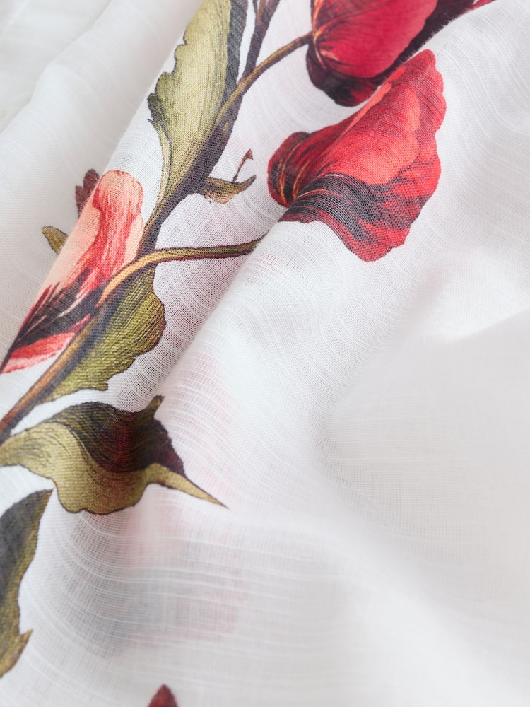 White/Green Beach Cover-Up Shirt - Image 8 of 8