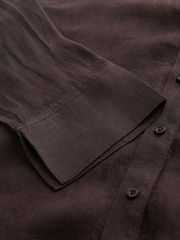 Chocolate Brown N. Premium Long Line Shirt - Image 8 of 9