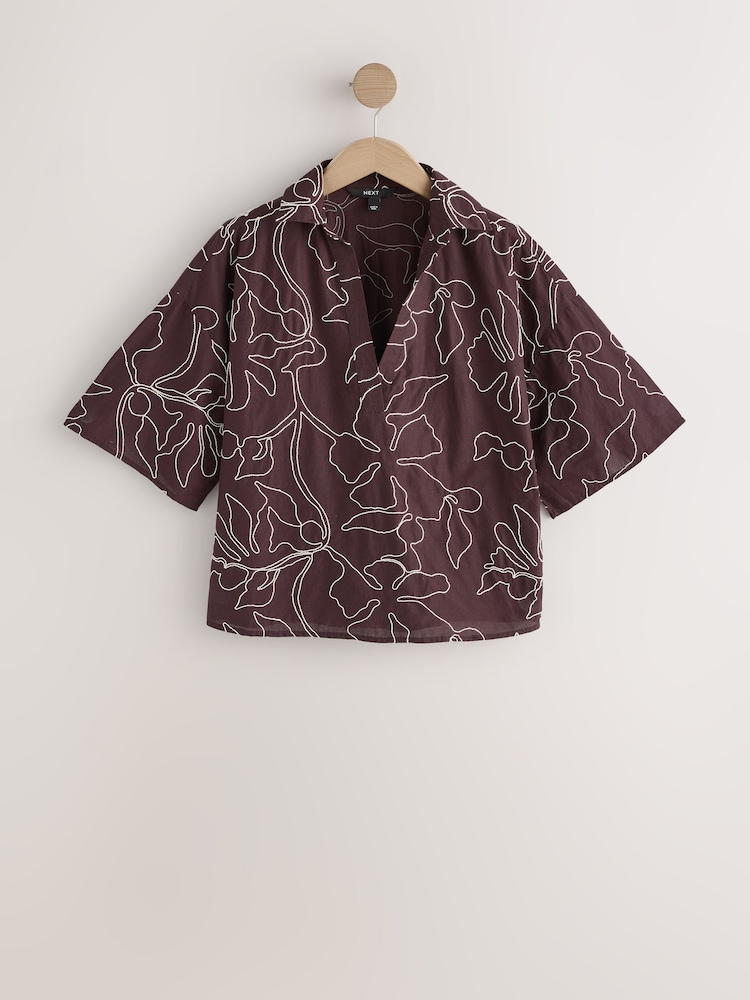 Chocolate Brown Cornelli Shirt - Image 1 of 3