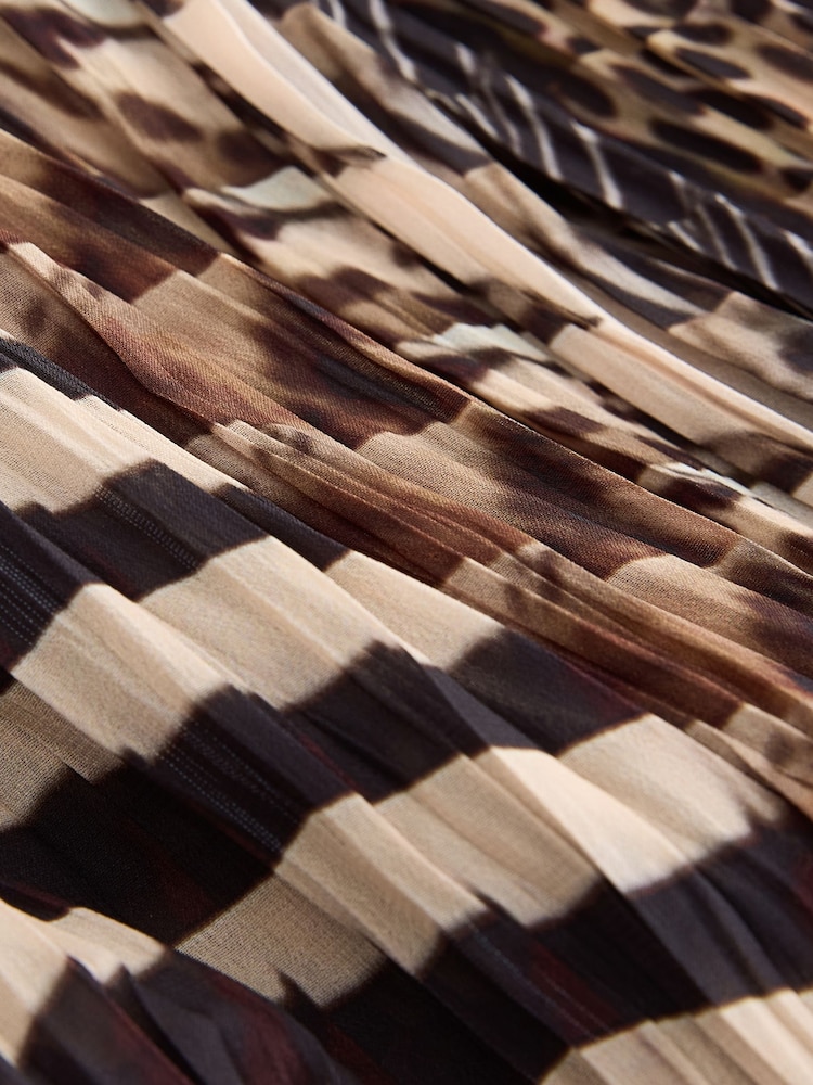 Brown Halter Neck Maxi Dress - Image 8 of 8