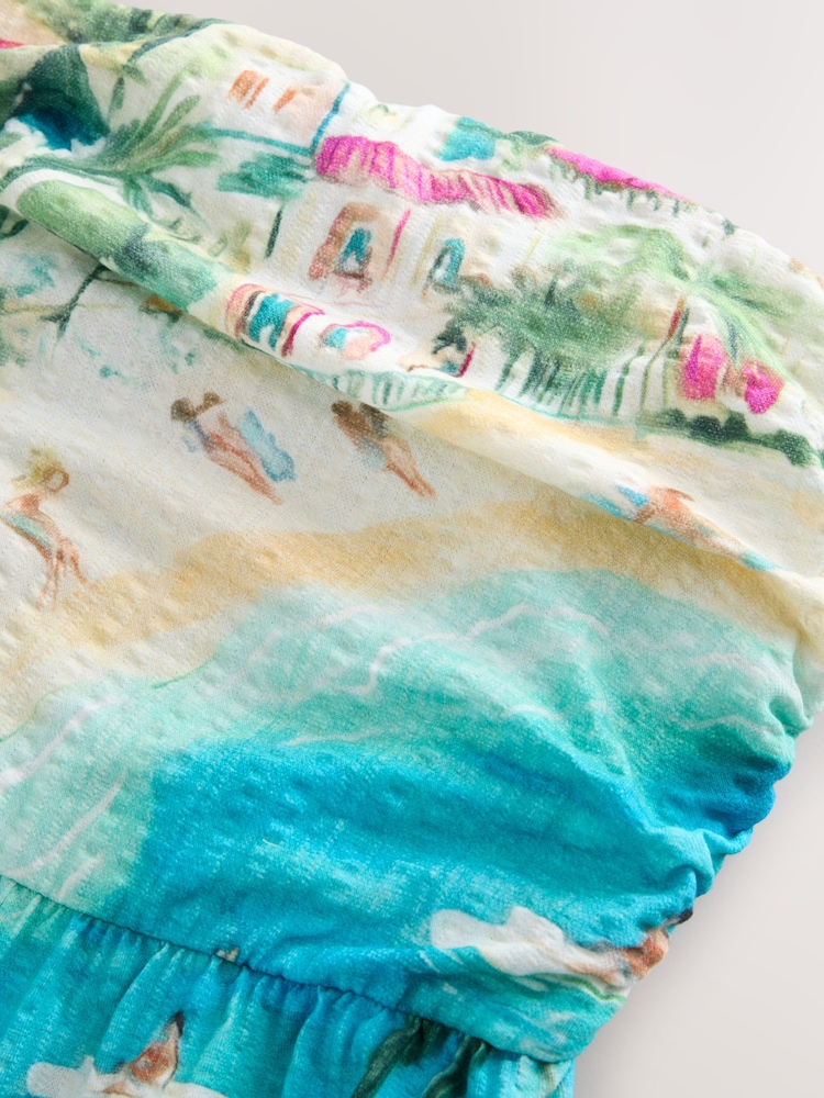 Blue/Pink Jersey Bandeau Playsuit - Image 8 of 8