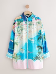 Rosa/Azul - Camisa de playa para cubrir - Imagen 1 de 3