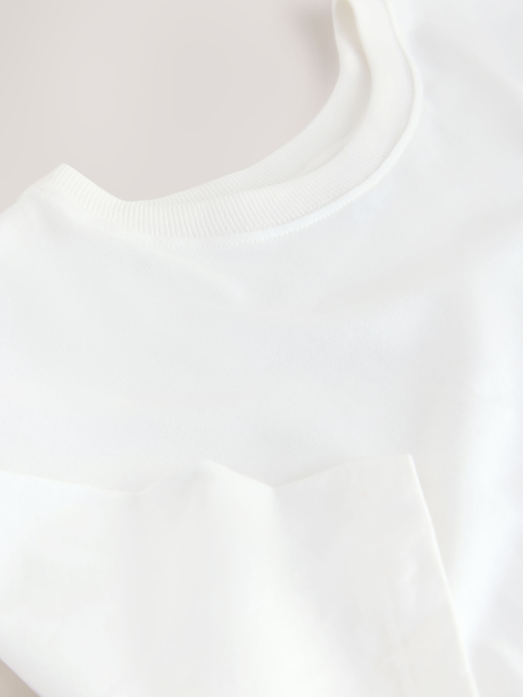 أبيض - Jersey Two In One T-Shirt Dress - صورة 3 من 3 أبيض - Jersey Two In One T-Shirt Dress - صورة 3 من 3