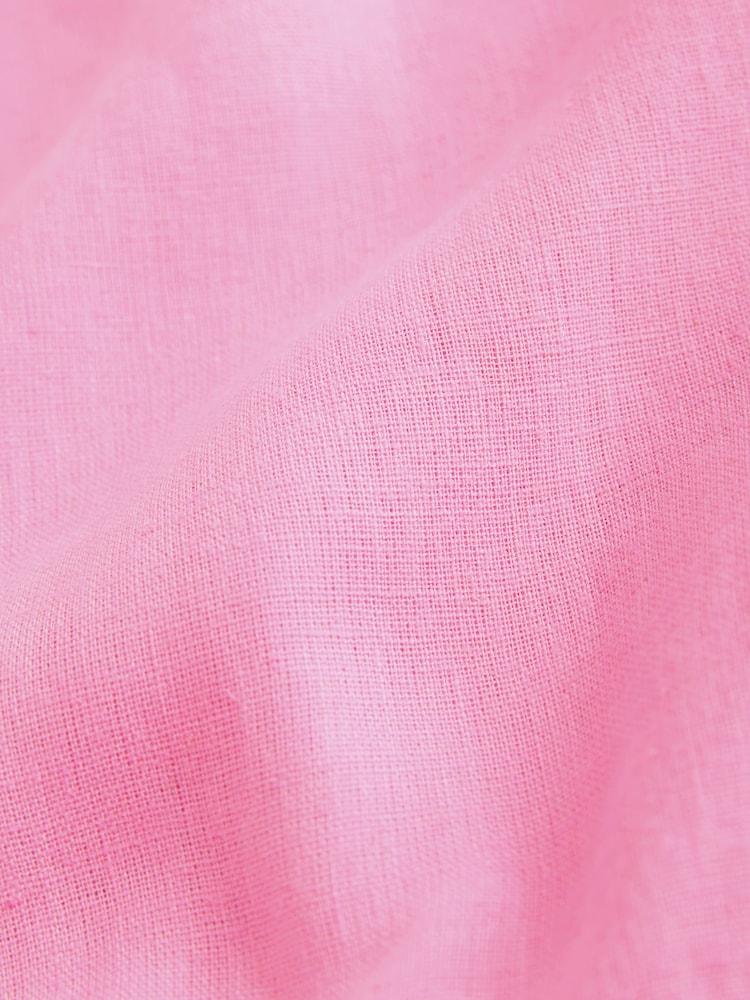 Pink Sleeveless Summer Top With Linen - Image 3 of 3 Pink Sleeveless Summer Top With Linen - Image 3 of 3