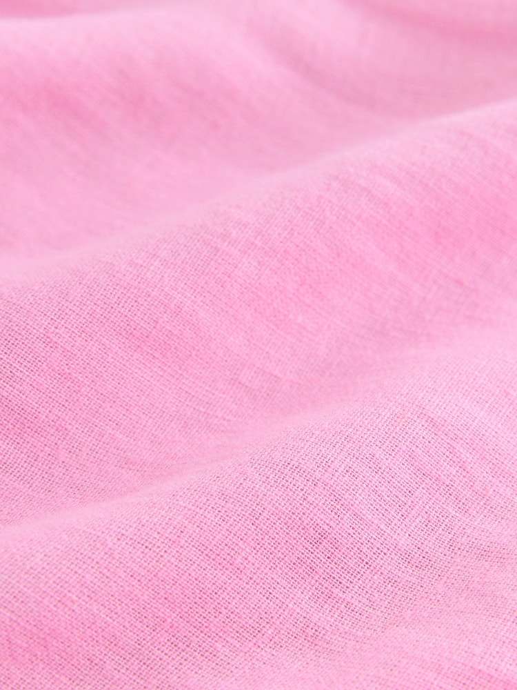 Pink Summer Maxi Skirt With Linen - Image 2 of 3