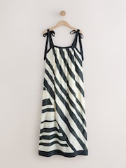 Monochrome Volume Maxi Beach Dress - Image 1 of 3