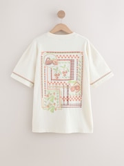 Verde/rosa - Camiseta de playa con estampado gráfico - Imagen 2 de 4