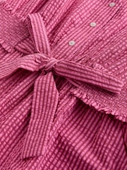 Bright Pink/Red Belted Summer Playsuit - Image 3 of 3