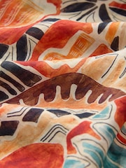 Rust Red Sleeved Wrap Summer Top - Image 3 of 3