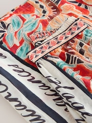 Rust Red Palazzo Wide Leg Trousers - Image 3 of 3